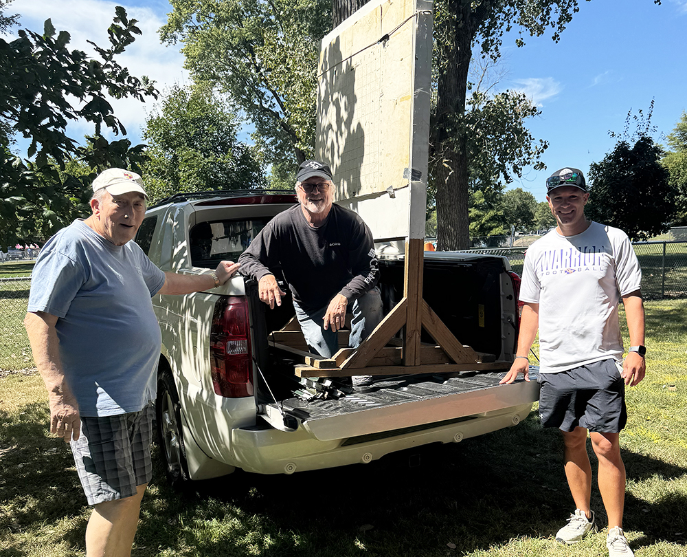 Rotararians at work Rotararians at work! Pictured (l to r) are Gary Shore, Jay Markwell, and Aaron Stinson. —photo by Sharon Durham