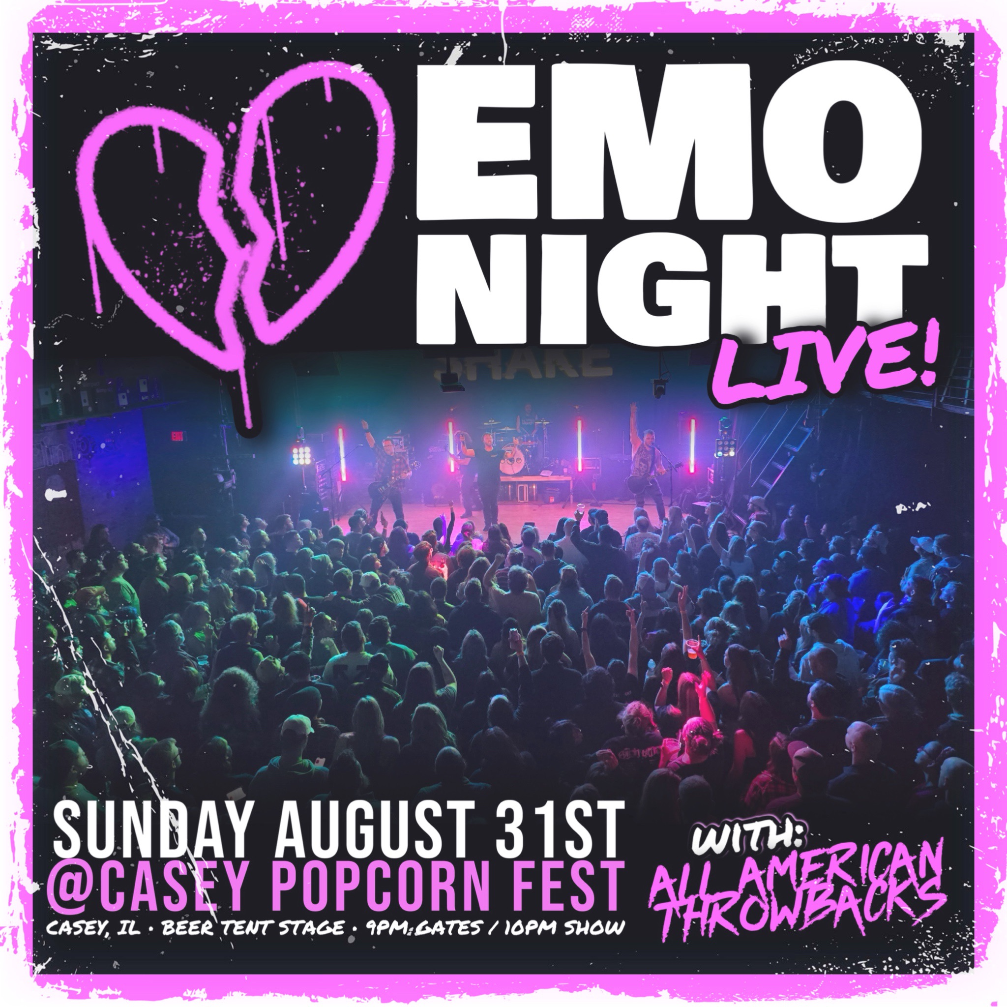 Emo Night LIVE w/ All American Throwbacks