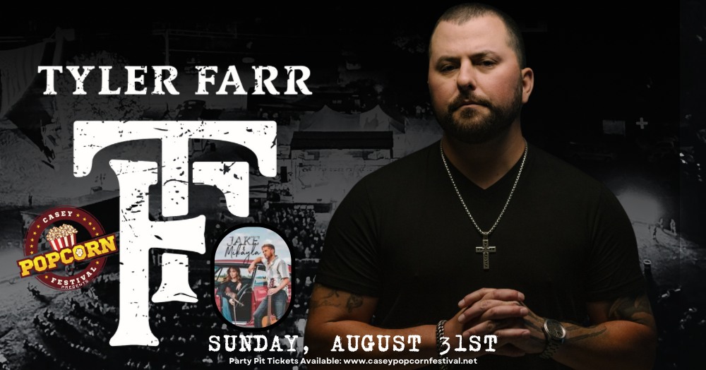 Tyler Farr at Casey Popcorn Festival