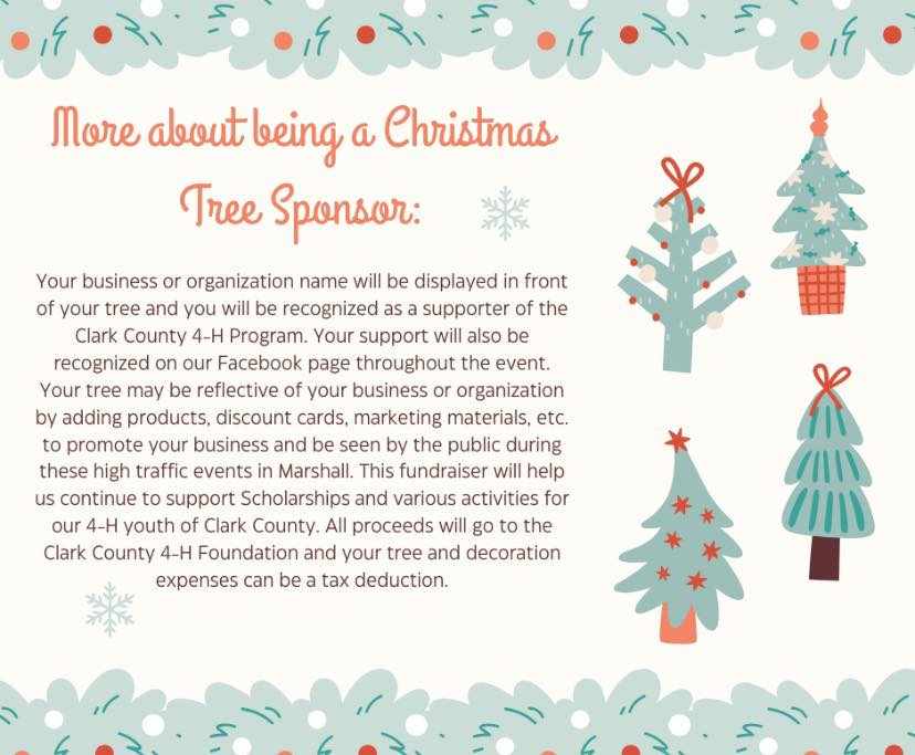 Clark County 4-H Foundation Inaugural Christmas Tree Fair