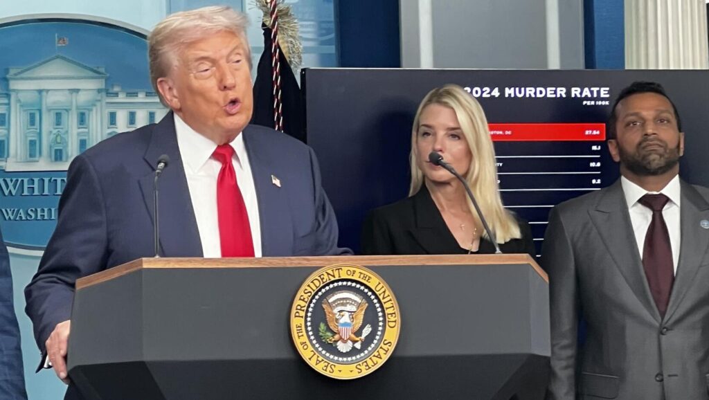 Trump, Patel tout 'historic' crime crackdown Trump, Patel tout 'historic' crime crackdown