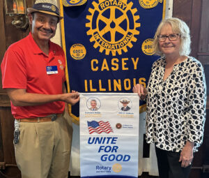 Casey Rotary Club welcomed District Governor John Calderon