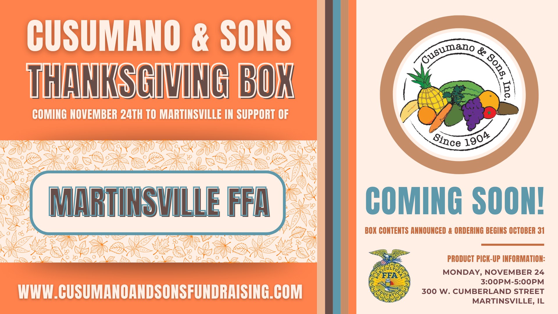 Martinsville FFA - Thanksgiving Produce Box