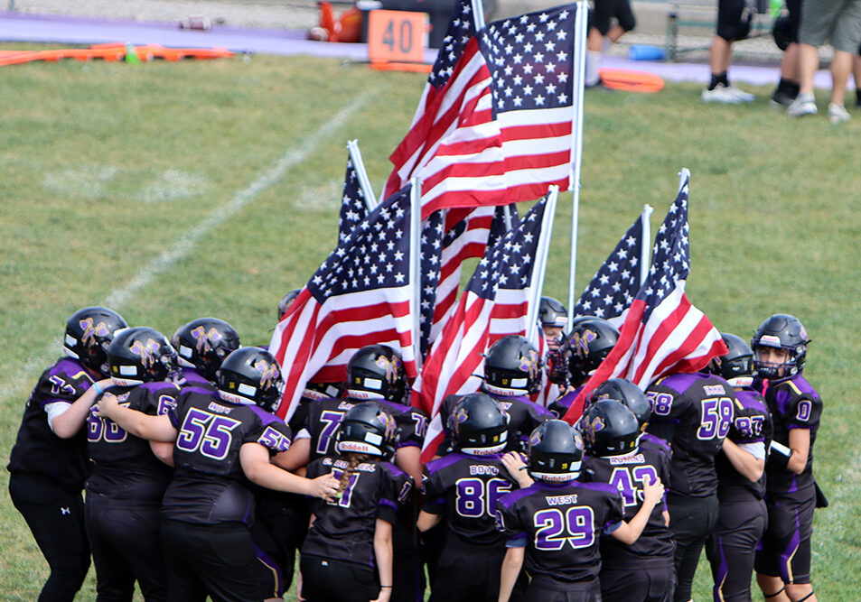 001JH-8thGradeFlagFieldEntrance