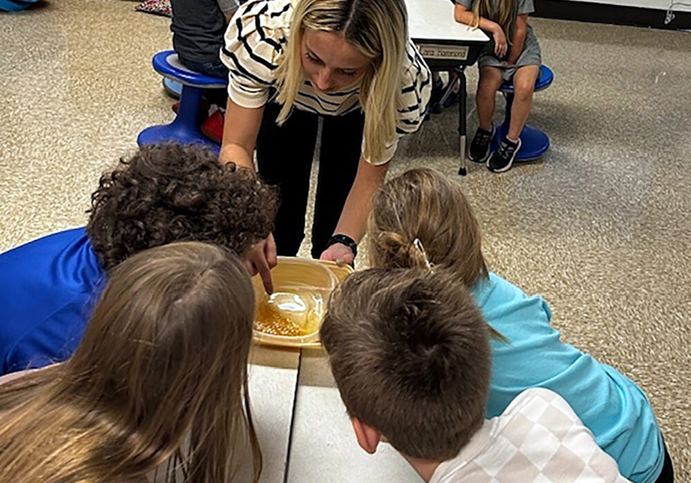 What a sweet lesson! First graders got a hands-on experience with the "Ag in the Classroom" program last week, learning all about the buzz behind honey. They had a chance to examine real honeycombs and even taste the final product. We are thrilled that this fantastic program will be visiting our classrooms every month!