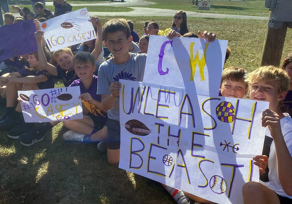 Monroe celebrating homecoming.2